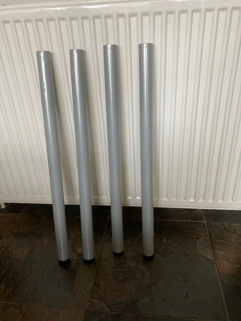 Grijze tafelpoten 70 cm hoog, Huis en Inrichting, Woonaccessoires | Overige, Ophalen of Verzenden, Gebruikt, Grijs