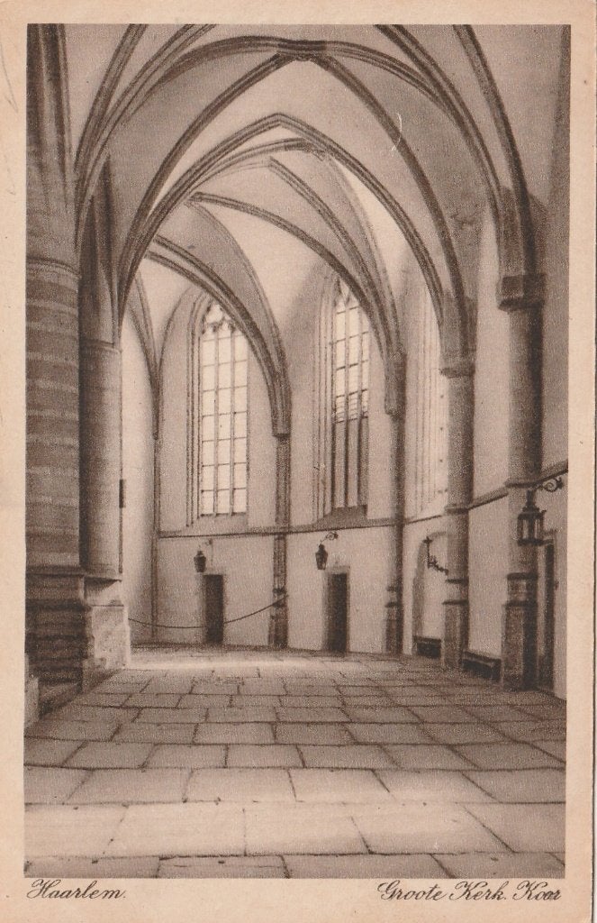 HAARLEM Groote Kerk Koor 1916, Verzenden, Voor 1920, Ongelopen, Noord-Holland