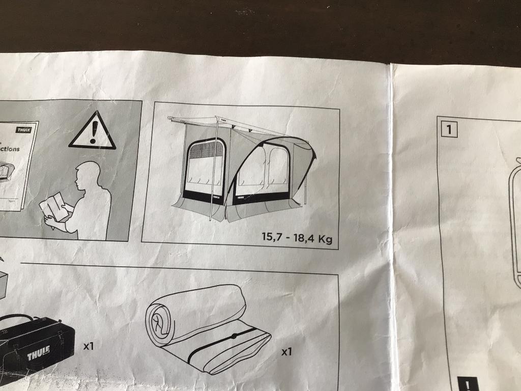 Voortent thule QuickFit, Ophalen, Gebruikt