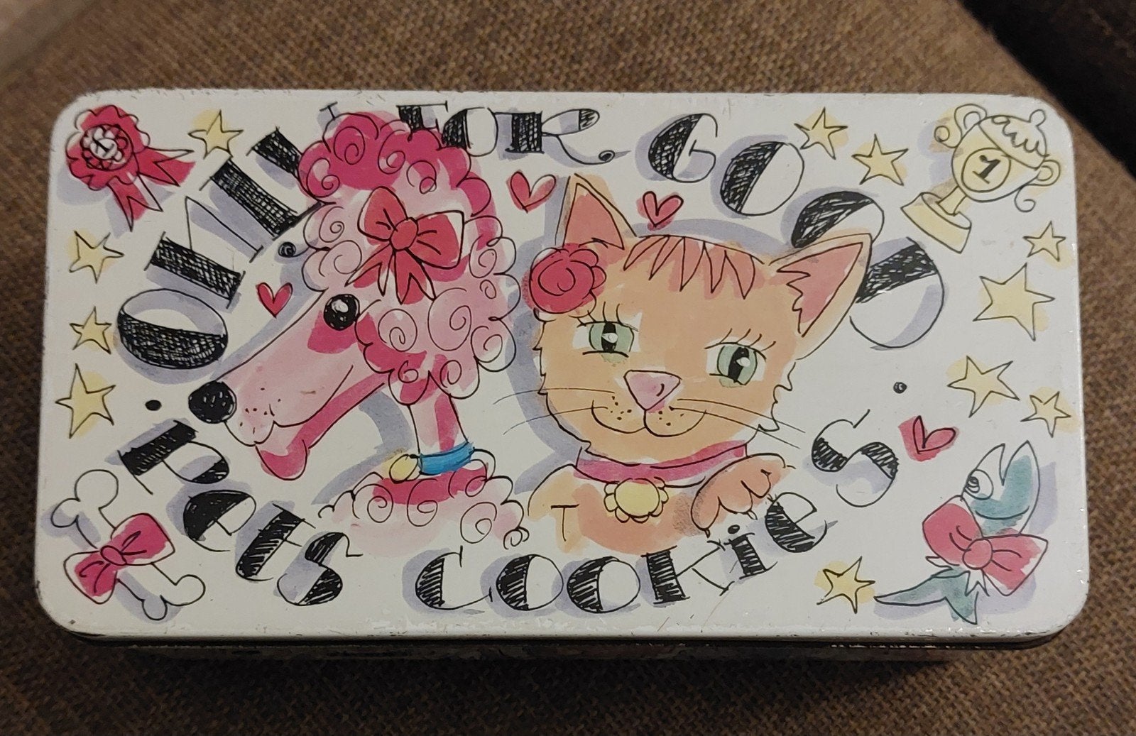 mooi koek/ bewaarblikje voor bv hondekoekjes, Ophalen of Verzenden, Gebruikt, Overige