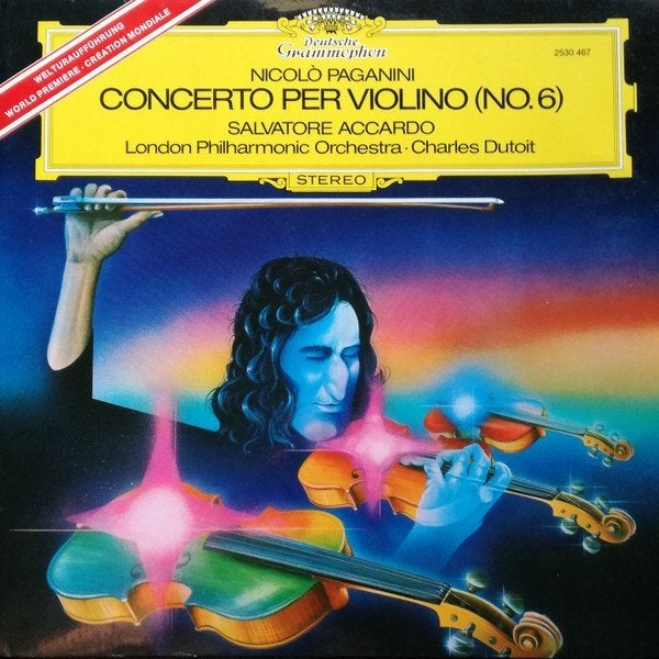 LP - Paganini - Salvatore Accardo, viool, Inclusief binnenhoes, Ophalen of Verzenden, Zo goed als nieuw, 12 inch
