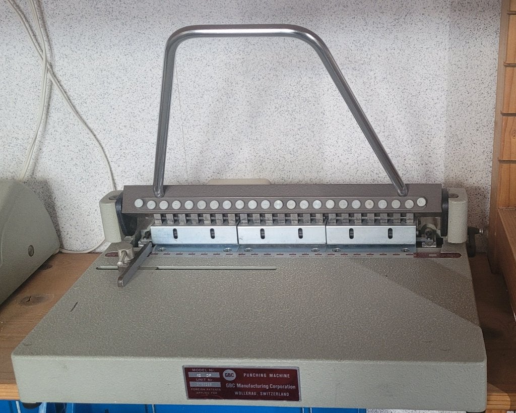 Handmatige ponsmachine GBC, Ophalen of Verzenden, Gebruikt