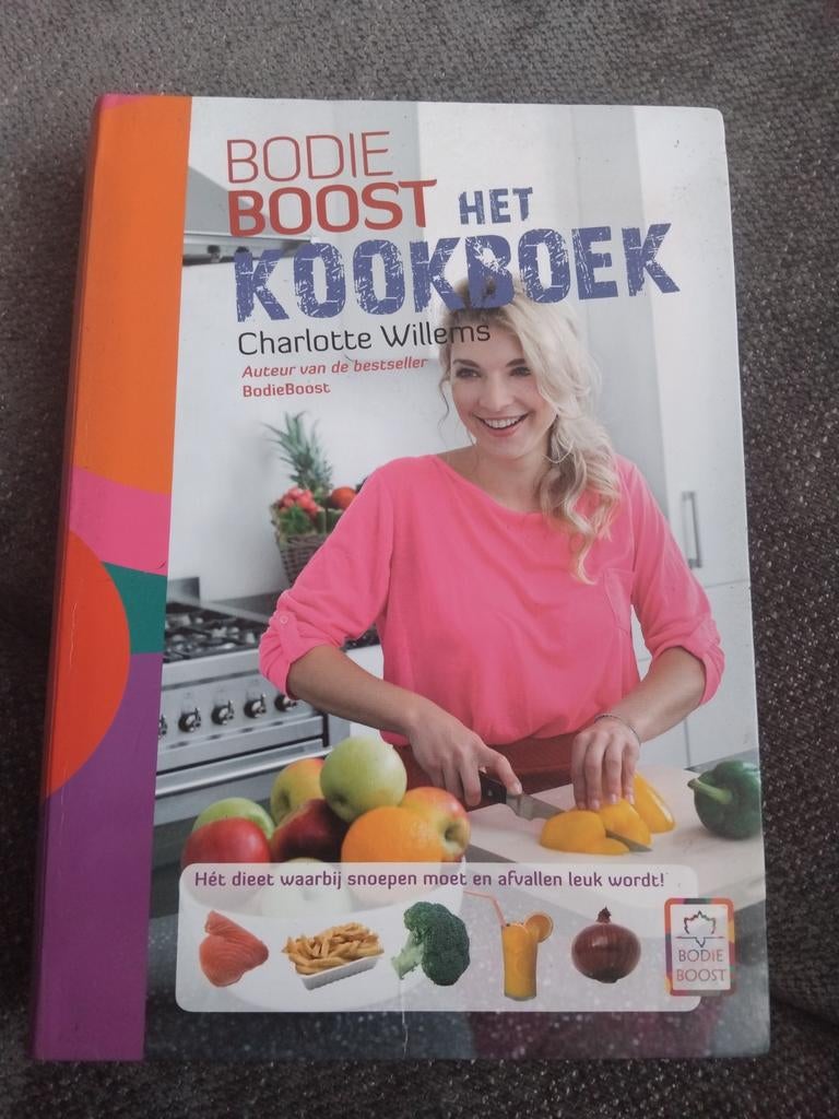 BodieBoost Het Kookboek - Charlotte Willems, Boeken, Hoofdgerechten, Ophalen of Verzenden, Zo goed als nieuw, Charlotte Willems