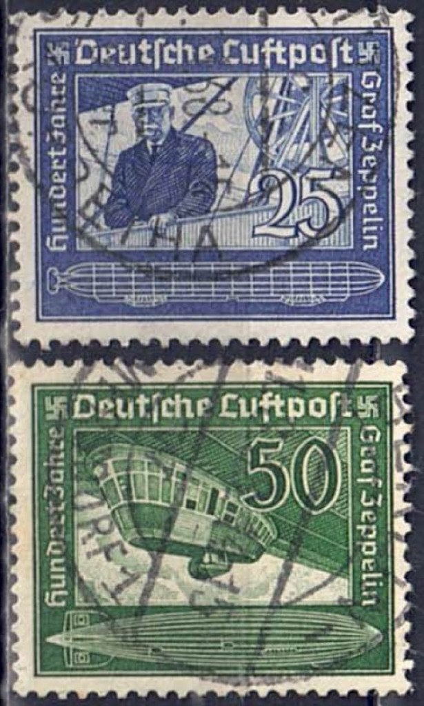 09-07 Duitse Rijk MI 669/70 gestempeld, Verzenden, Duitse Keizerrijk, Gestempeld