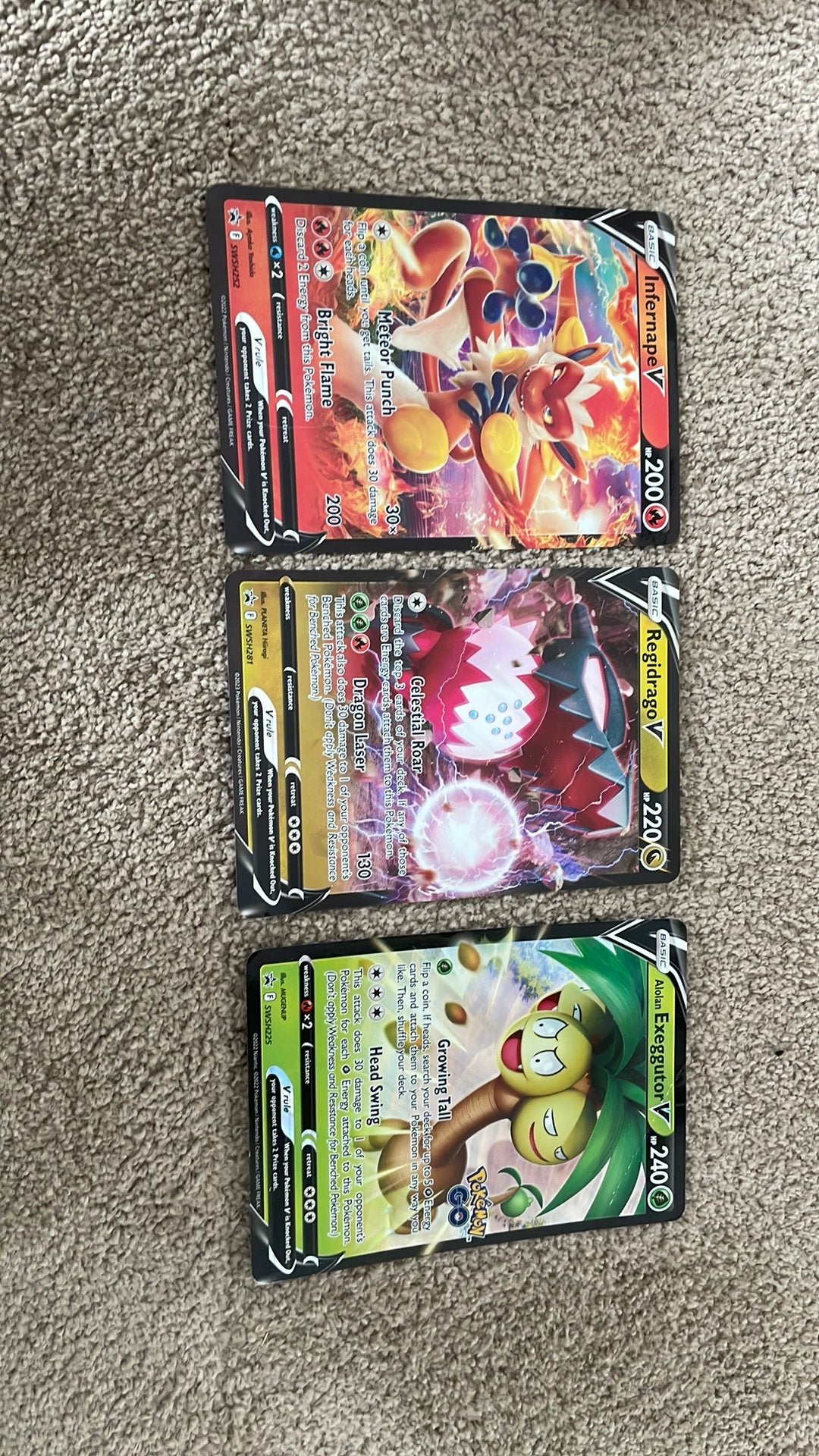 Infernape jumbo & Regidrago jumbo & Alolan Exeggutor jumbo, Ophalen of Verzenden, Zo goed als nieuw