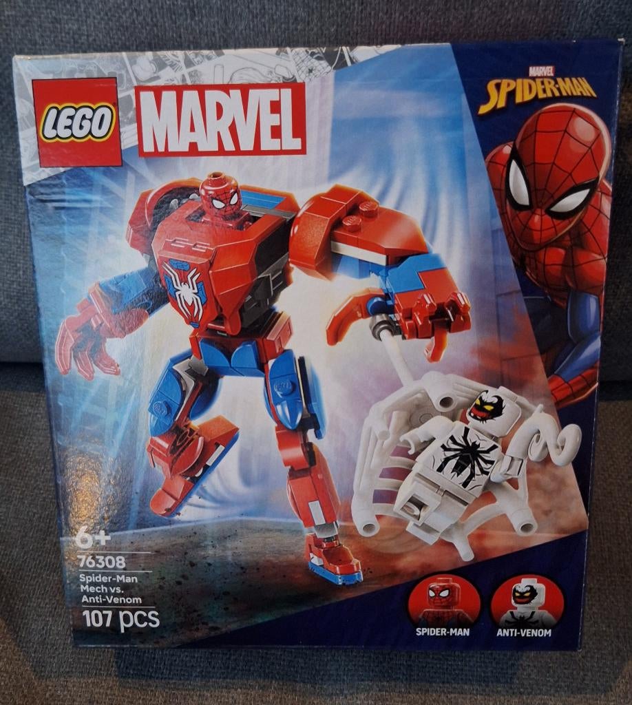 LEGO Marvel Spider-Man mecha vs. Anti-Venom 76308 <>NIEUW<>, Marvel, Nieuw, Ophalen of Verzenden, Complete set
