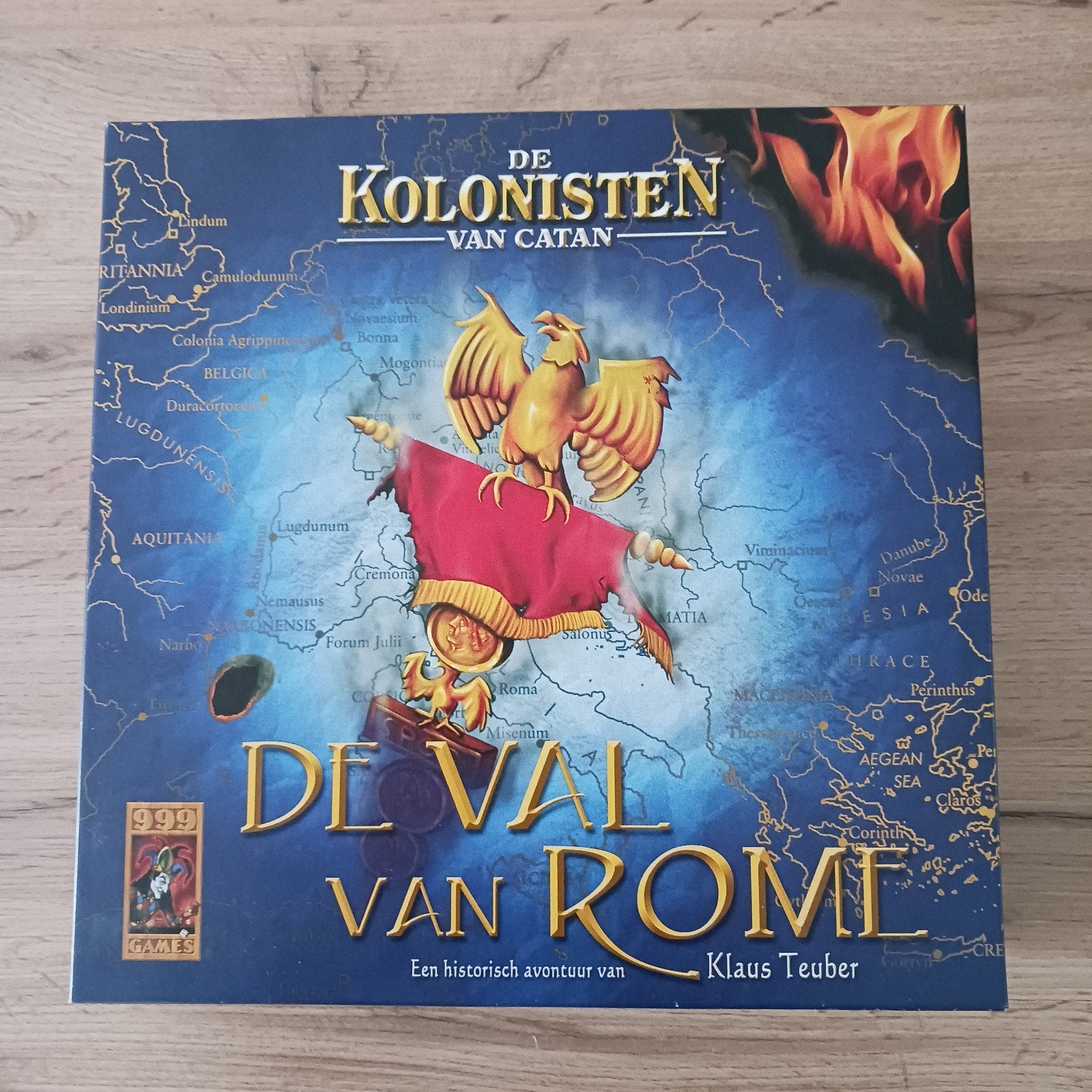 Nr 47) De Kolonisten van Catan: De Val van Rome, Drie of vier spelers, Ophalen of Verzenden, Gebruikt, 999 Games