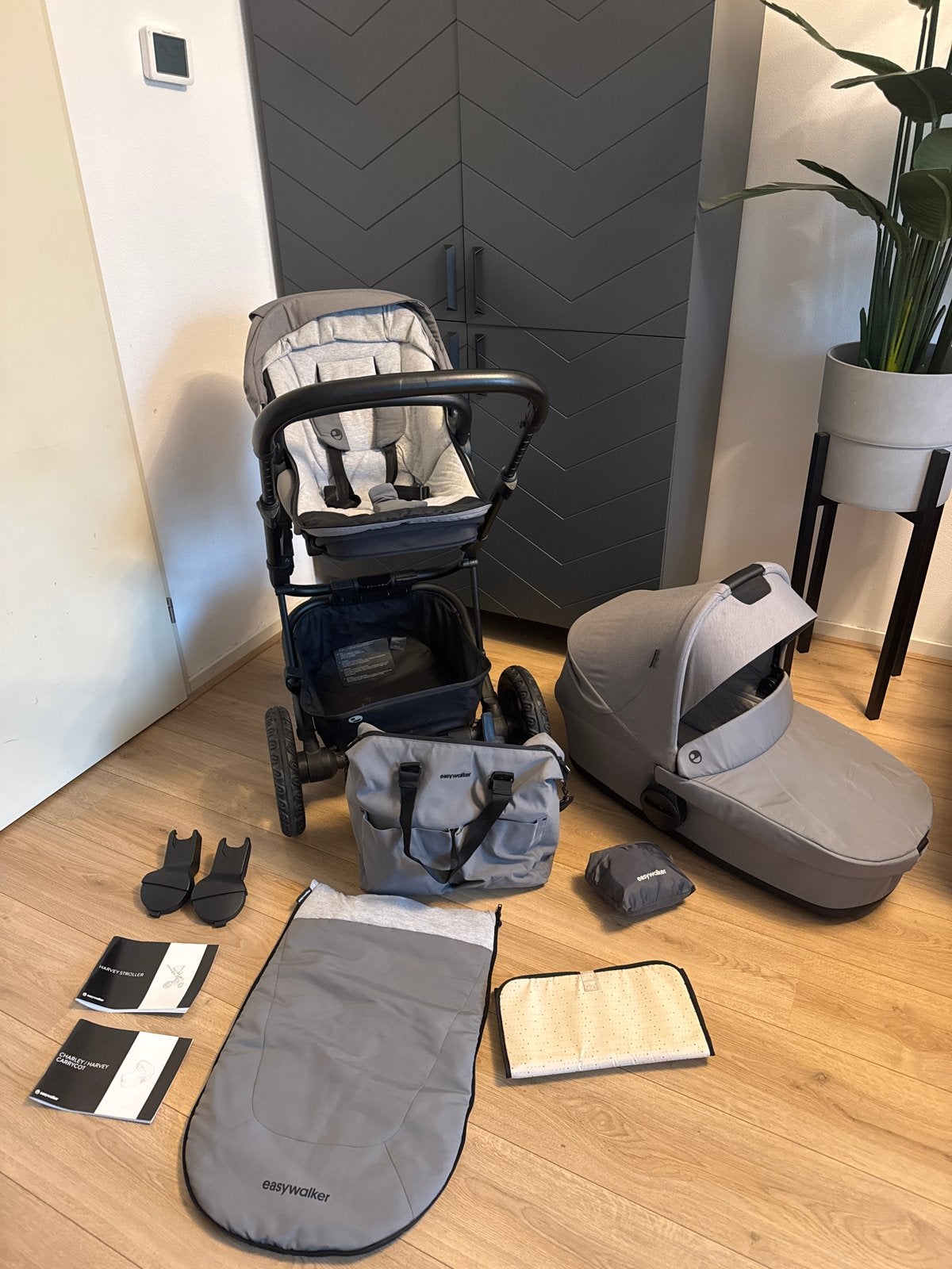 Easywalker Harvey 2 kinderwagen met Reiswieg en Accessoires, Gebruikt, Met reiswieg, Ophalen, Kinderwagen