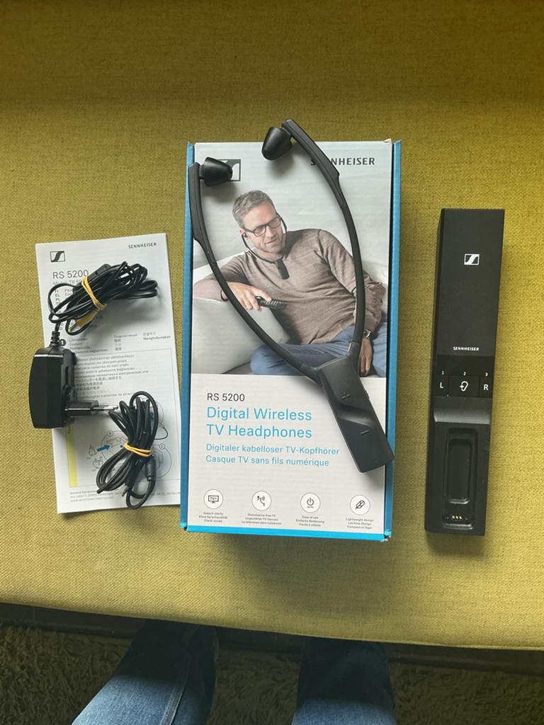 Sennheiser RS 5200 Digitale Draadloze TV Hoofdtelefoon, Audio, Tv en Foto, Koptelefoons, Sennheiser, Zo goed als nieuw, Draadloos