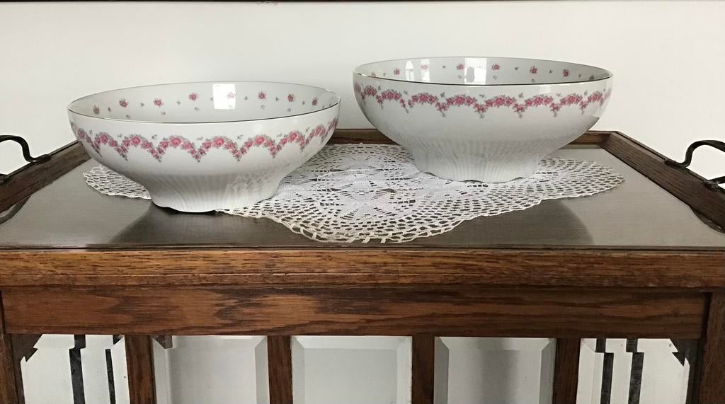 Vintage JL Menau HEP12 van Graf Von Henneberg Schalen 2x, Ophalen of Verzenden