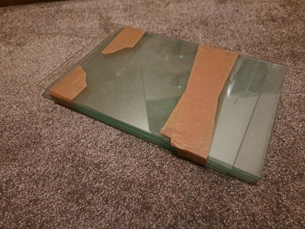 8 x glasplaat luxe vitrine 33 x 22,5 cm, Huis en Inrichting, Kasten | Vitrinekasten, Ophalen, Minder dan 50 cm, Zo goed als nieuw
