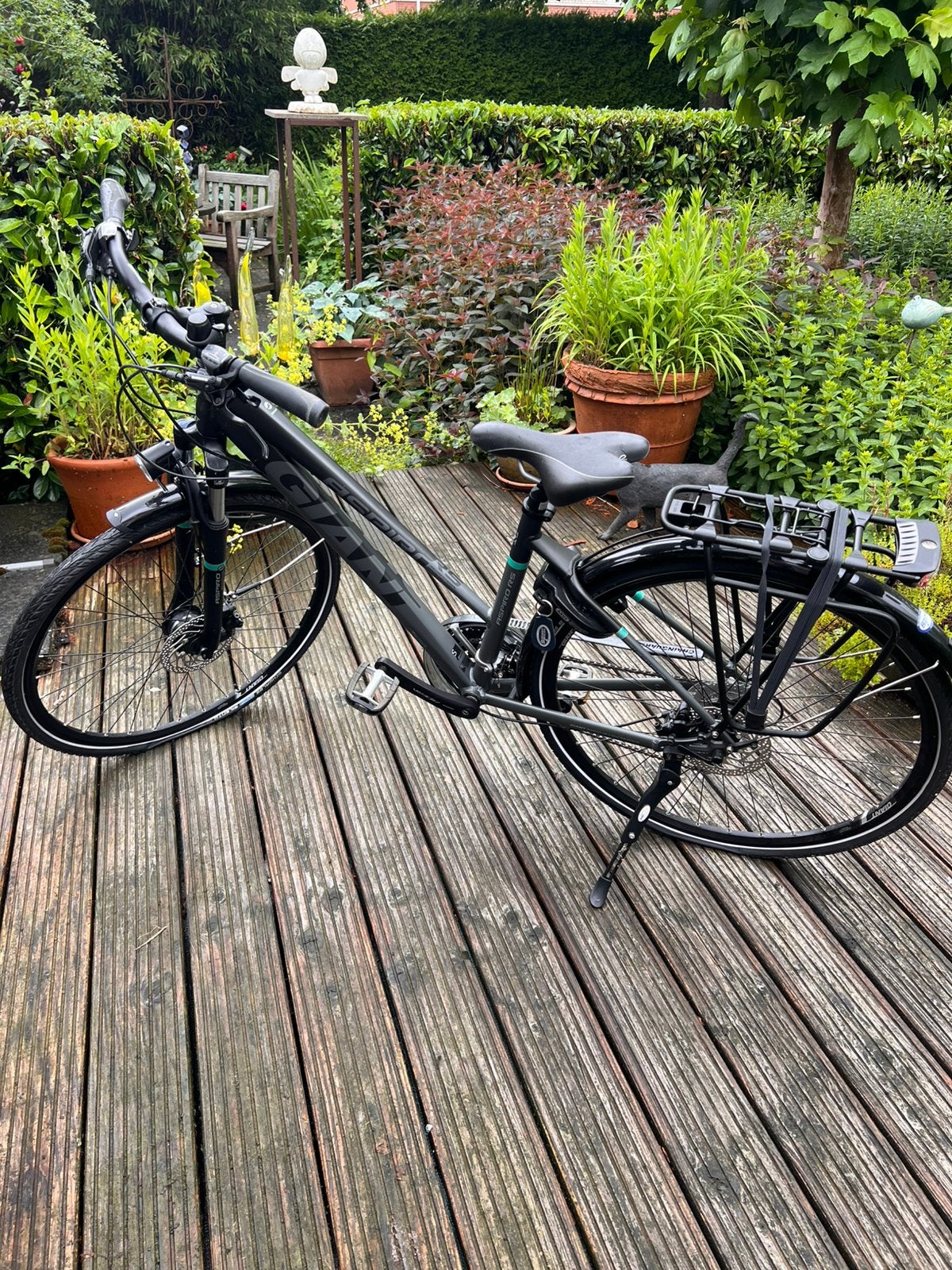 Unisex Giant Aspiro  fiets antraciet, Ophalen, Giant, Zo goed als nieuw, 50 tot 53 cm
