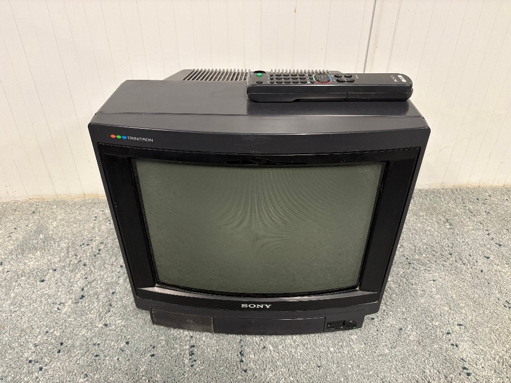 Sony 16 inch CRT tv + remote jaren 80, Ophalen of Verzenden, Gebruikt, Minder dan 40 cm, Sony
