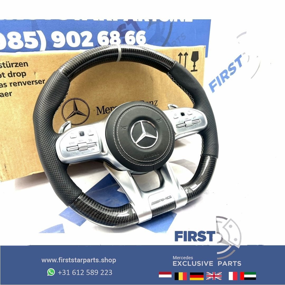 2022 AMG CARBON STUUR + AIRBAG A45 CLA45 C63 E63 GLC63 GLE63, Gebruikt, -, Verzenden, -