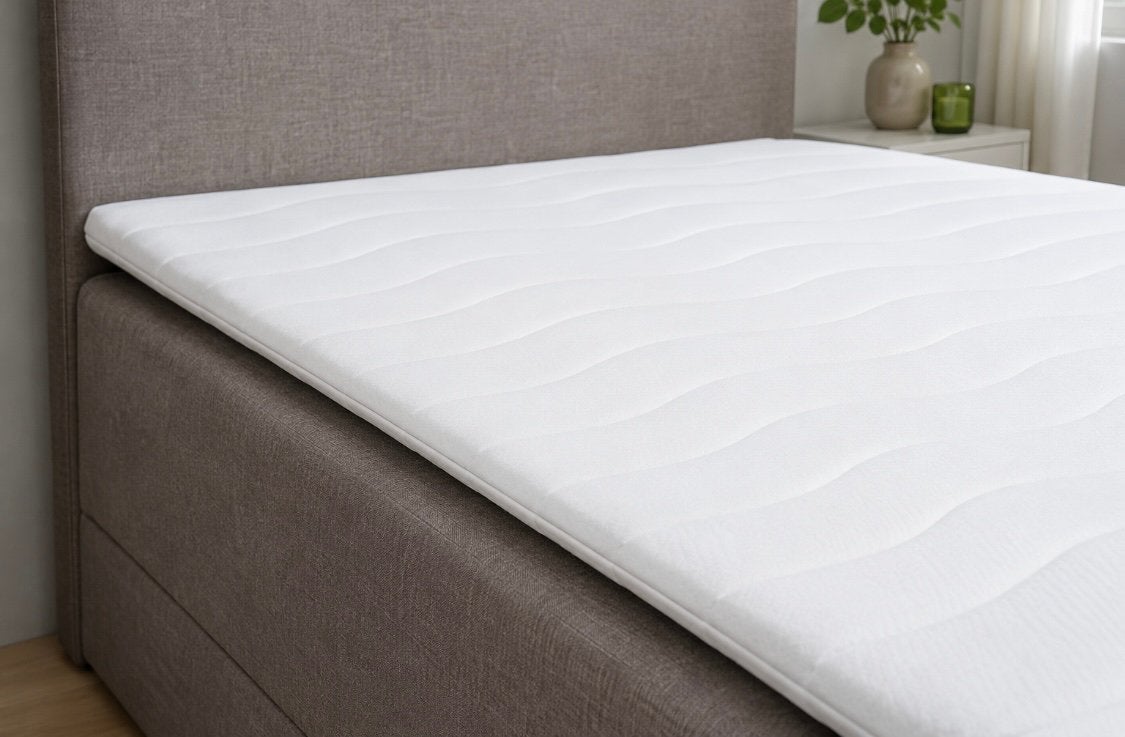 Bijna nieuwe Topdekmatras 90x200 cm – ca. 5 cm dik, Ophalen of Verzenden, Zo goed als nieuw, Eenpersoons, 90 cm