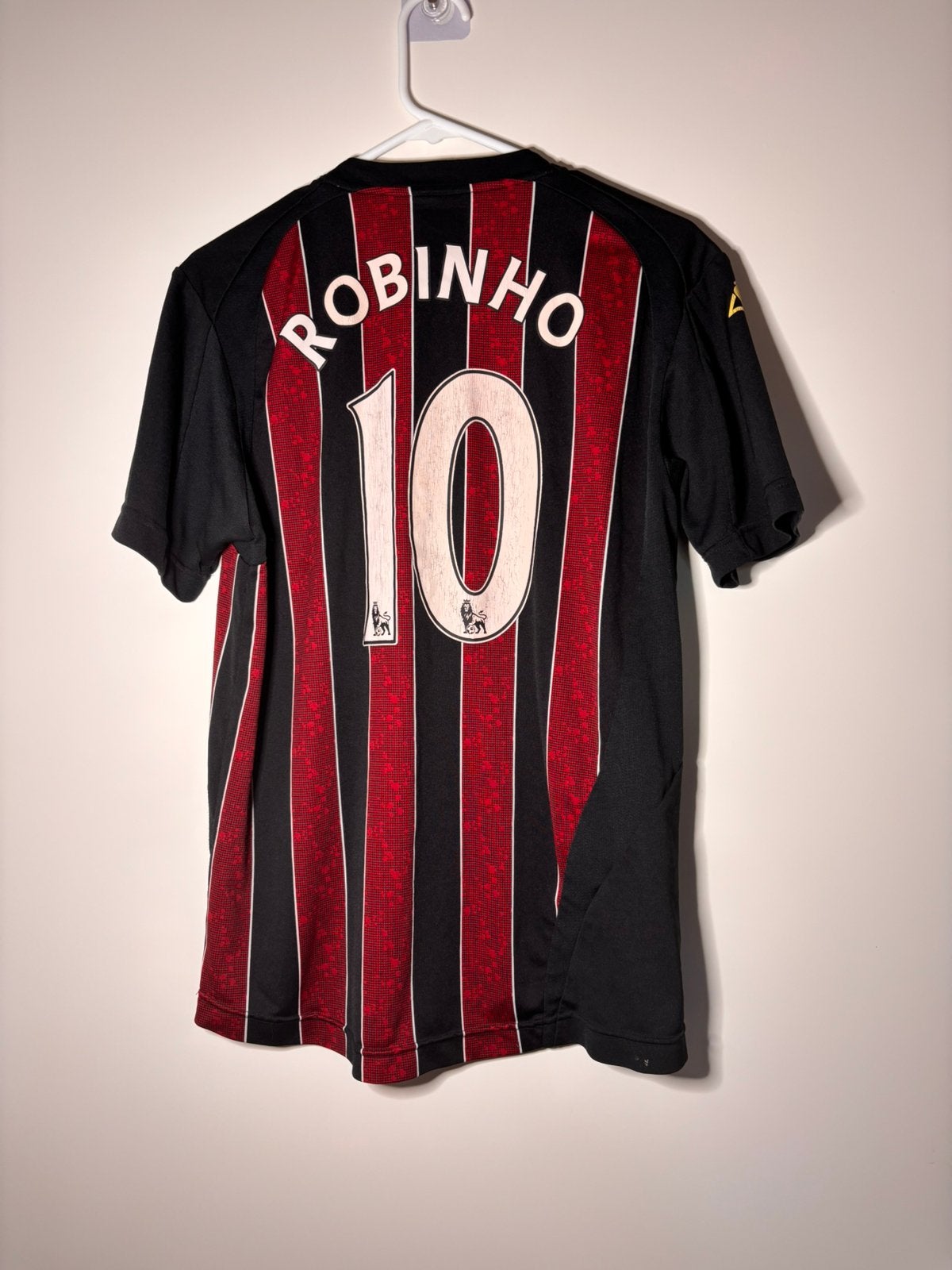 Manchester City 2008/2009 Robinho #10 vintage voetbal shirt, Sport en Fitness, Voetbal, Maat M, Verzenden, Gebruikt, Shirt