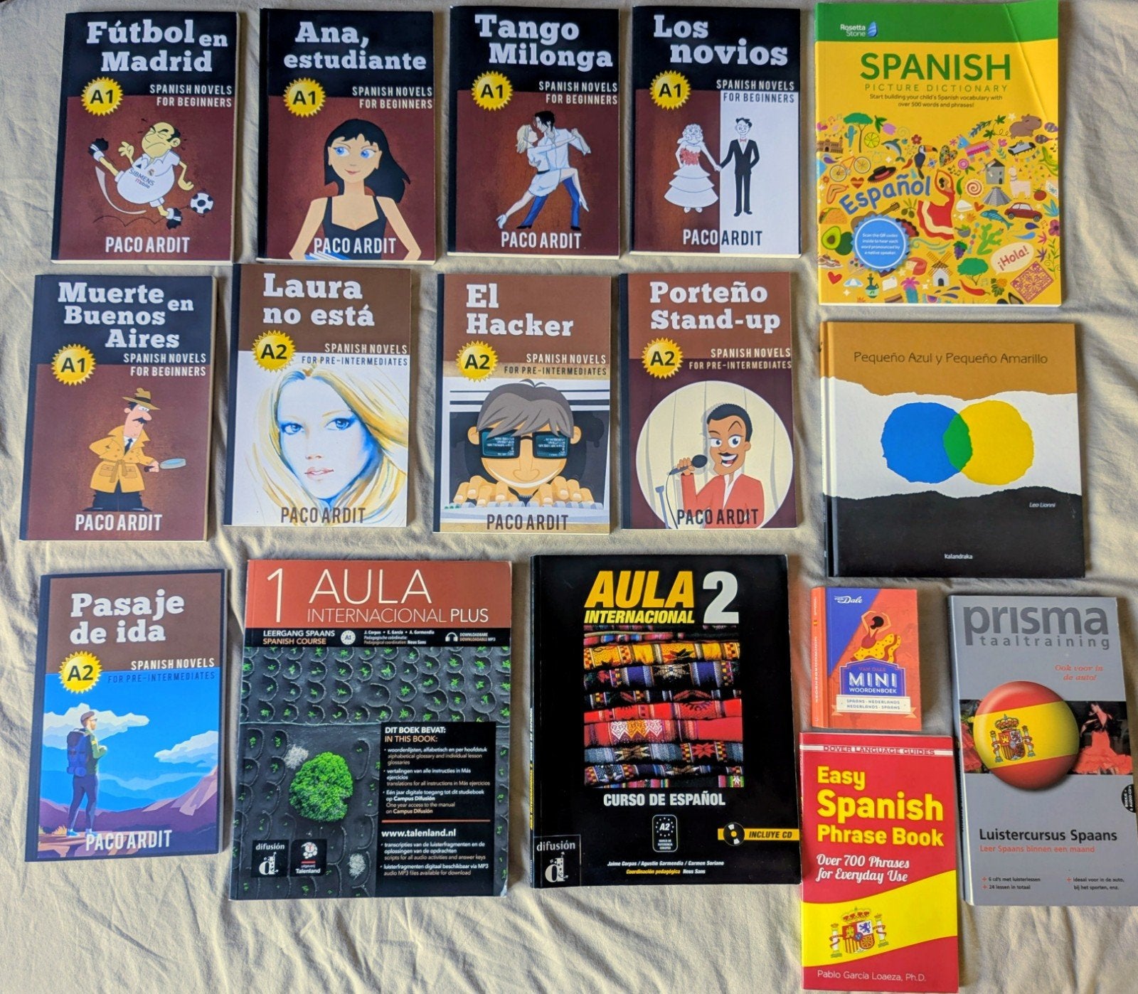 Grote collectie Spaanse boeken: leer-&leesboeken (A1-C1), Verzenden, Zo goed als nieuw, Diverse auteurs (o.a. Paco Ardit, Olly Richards)