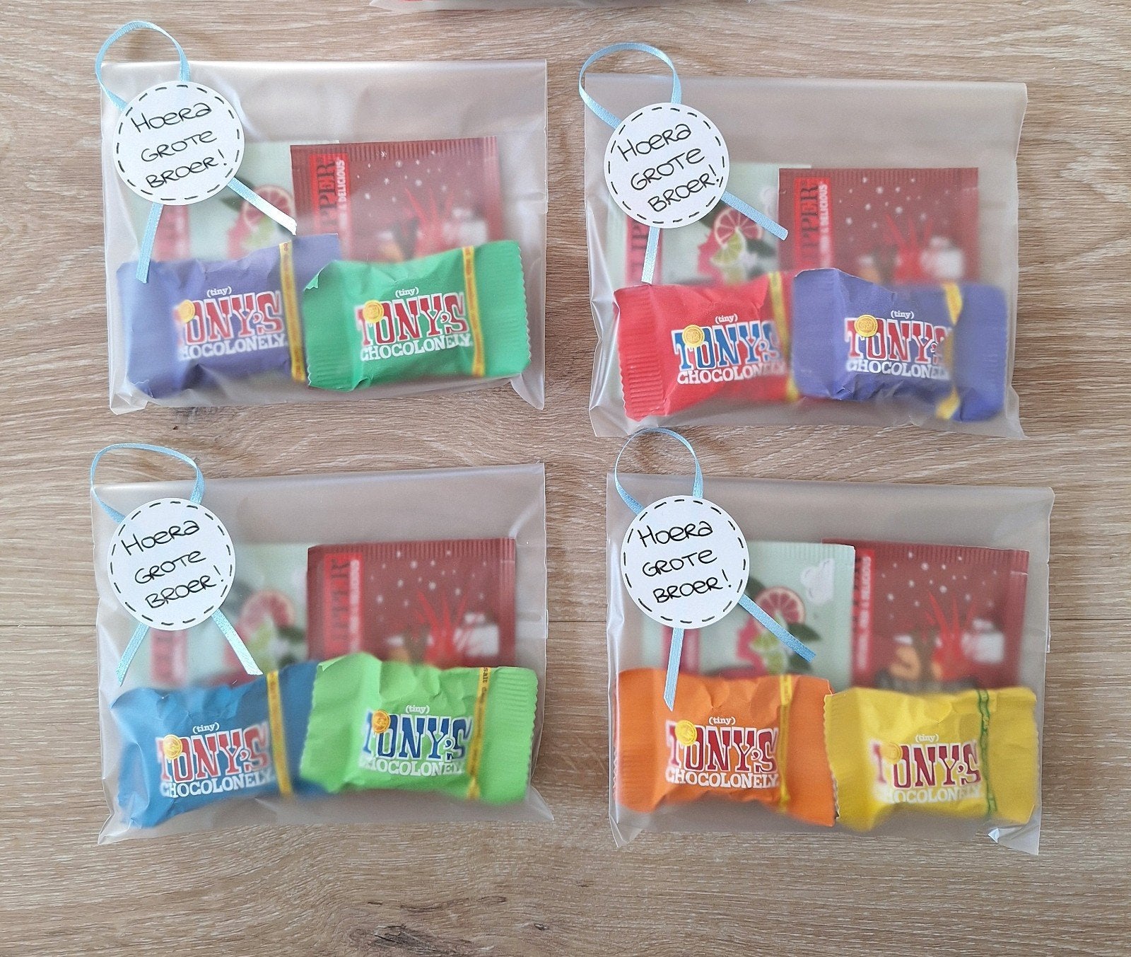 Traktatie (geboorte) of bedankje juf / meester / begeleider, Hobby en Vrije tijd, Ophalen, Nieuw, Feestartikel, Geboorte of Huwelijk