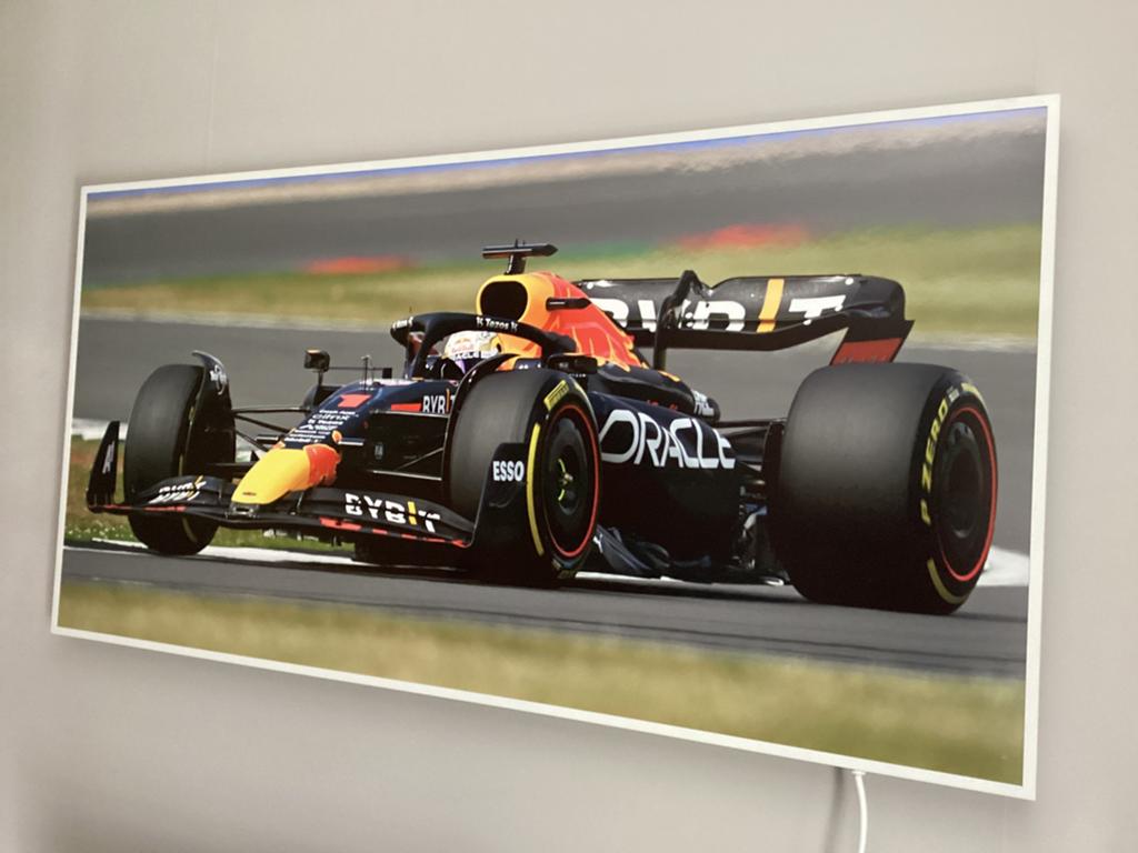 Infrarood paneel Max Verstappen, Doe-het-zelf en Verbouw, Verwarming en Radiatoren, Zo goed als nieuw, Overige typen, 30 tot 80 cm