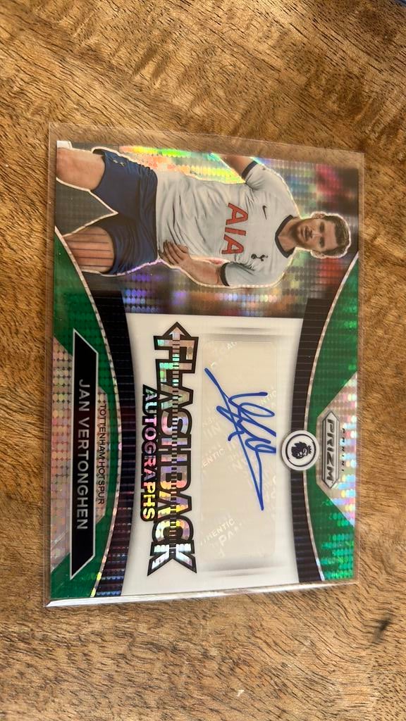 Jan vertonghen autograph panini prizm, Ophalen of Verzenden, Zo goed als nieuw, Buitenlandse clubs, Poster, Plaatje of Sticker