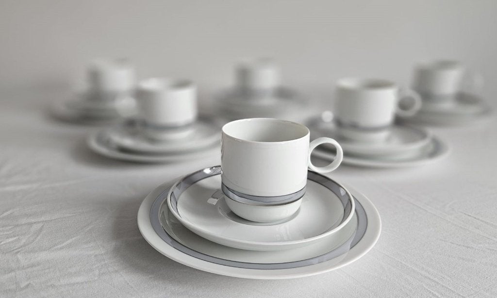 Rosenthal Studio-Line espresso / mokka servietsset 6 pers, Ophalen of Verzenden