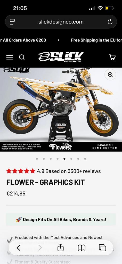 Slick Design Co. Flower Graphics Kit MRT 50, Ophalen of Verzenden