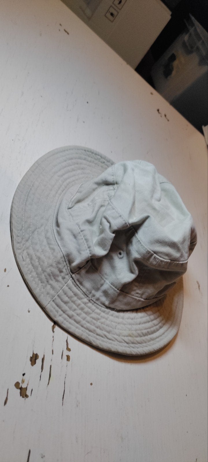 Lichtgrijze bucket hat / vissershoed, Hoed, Onbekend, Gedragen, One size fits all
