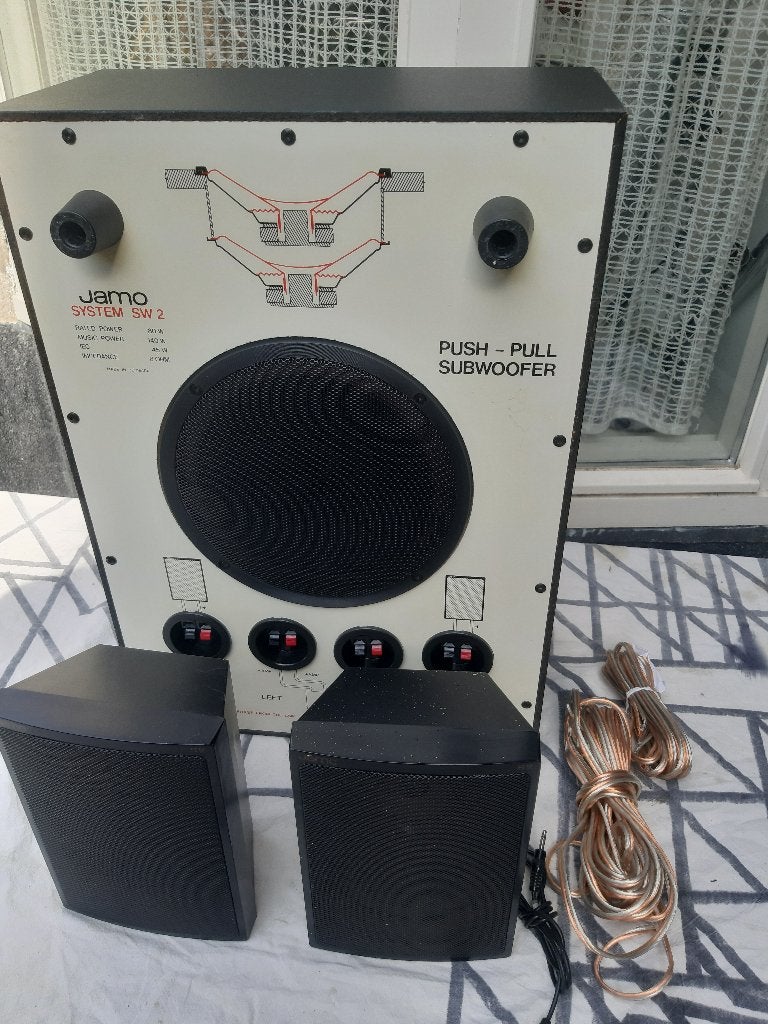 JAMO Vintage SYSTEM SW 2 SUBWOOFER, Ophalen, Subwoofer, Geschikt voor surround/home cinema, Minder dan 60 watt