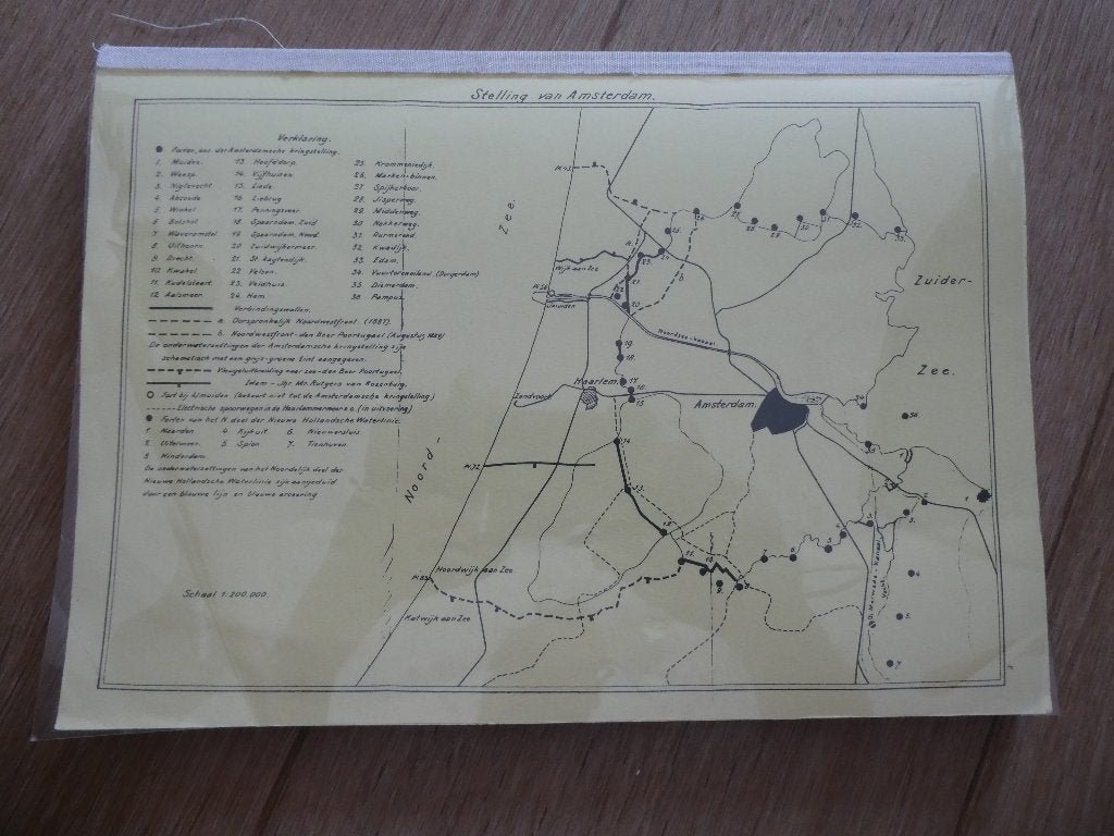 Samenvatting Stelling van Amsterdam 1910, Kopie, Ophalen of Verzenden, Landmacht, Nederland, Boek of Tijdschrift