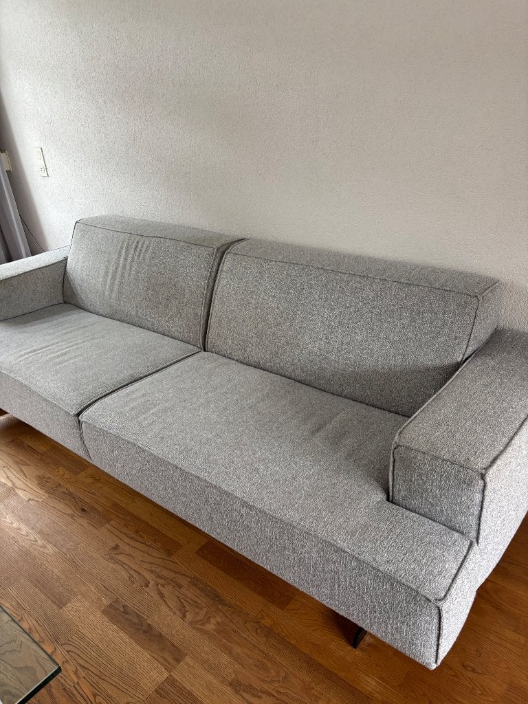 Bank, Huis en Inrichting, Ophalen, Gebruikt, Minder dan 75 cm, Strak en modern