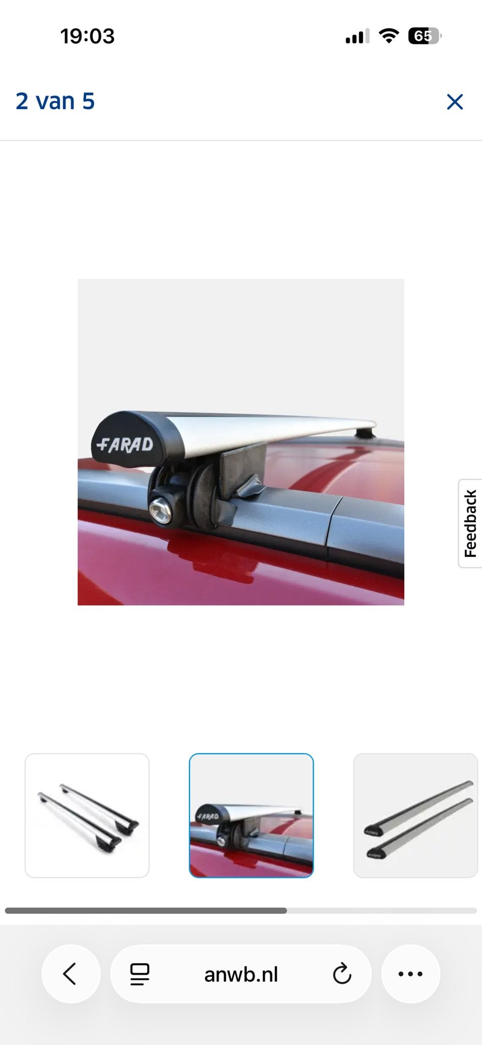 Farad Dakdragers Peugeot 3008 (2016-2024), Ophalen, Zo goed als nieuw