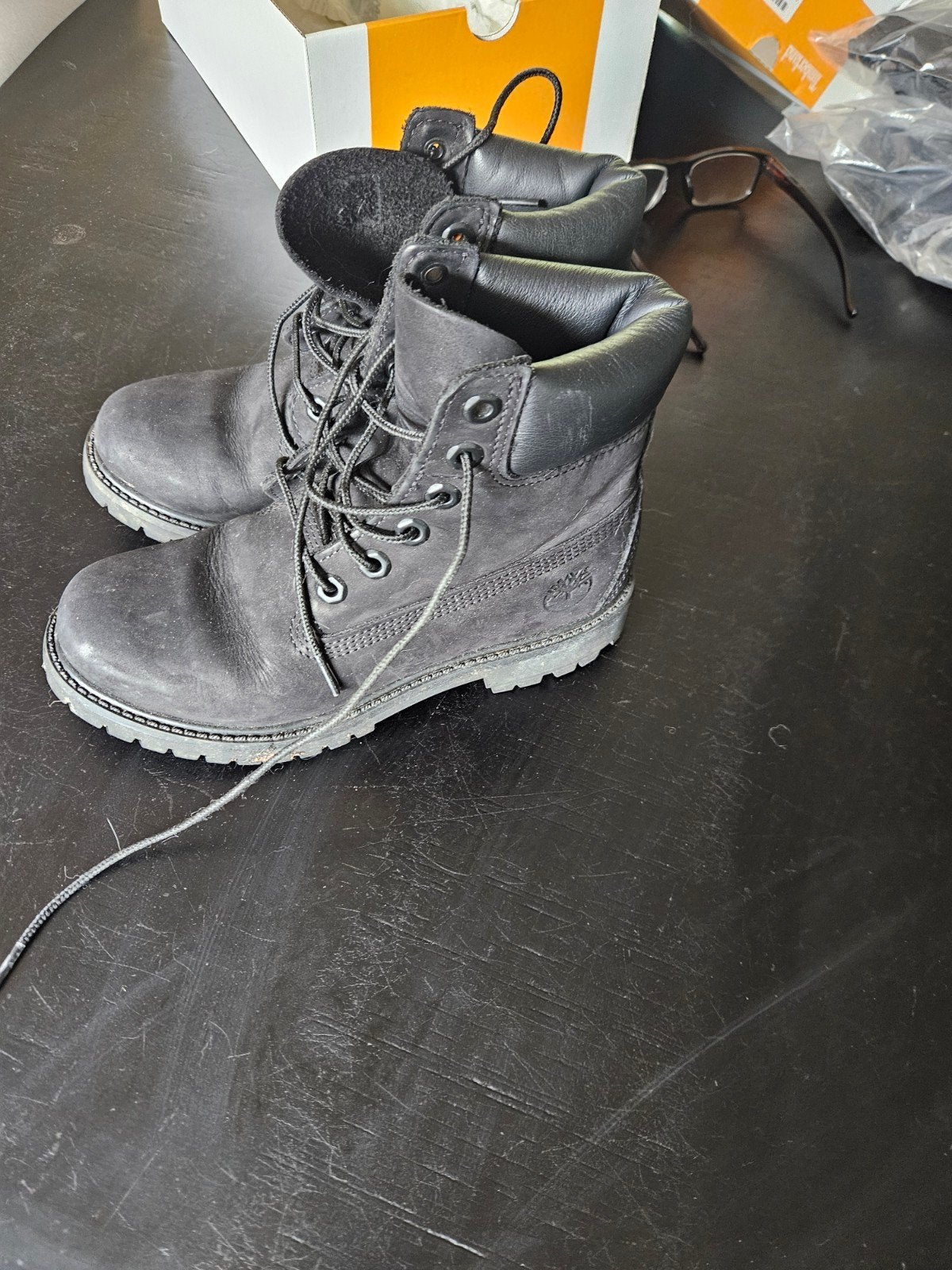 Timberland Premium 6 Inch Waterproof Boot Zwart Maat 36, Ophalen of Verzenden, Zo goed als nieuw, Jongen of Meisje