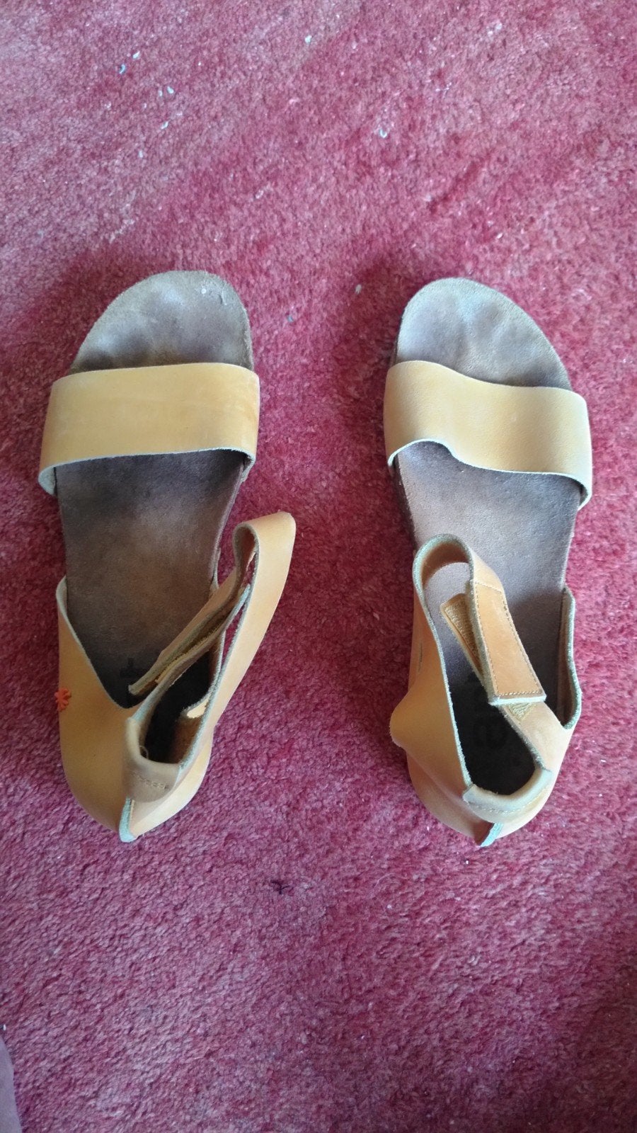 Mooie leren sandalen, maat 41, merk ART, Bruin, ART, Gedragen, Sandalen of Muiltjes