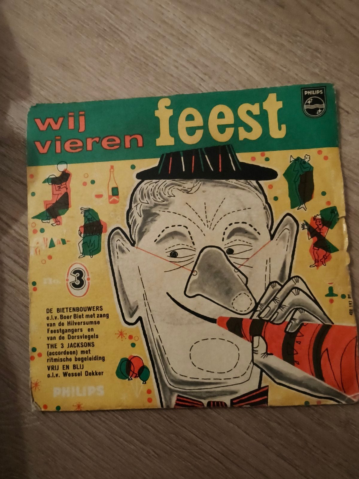 Wij Vieren Feest No. 3 - De Bietenbouwers EP (Vinyl), Gebruikt, 7 inch, Ophalen of Verzenden, EP