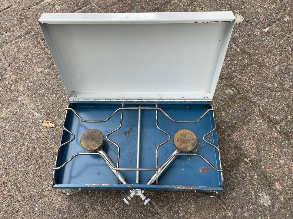 Vintage Camping Gasfornuis - 2 Pits, Ophalen, Gebruikt