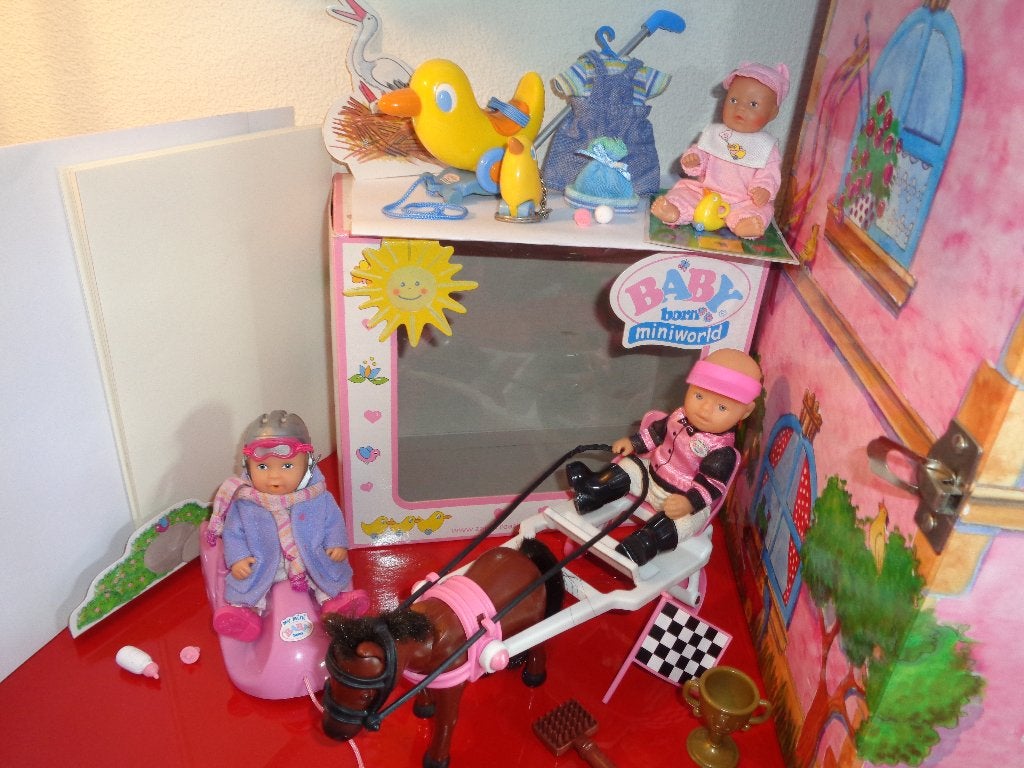 Baby Born Mini World: 3 leuke speelsets met popje, Ophalen of Verzenden, Zo goed als nieuw, Overige typen