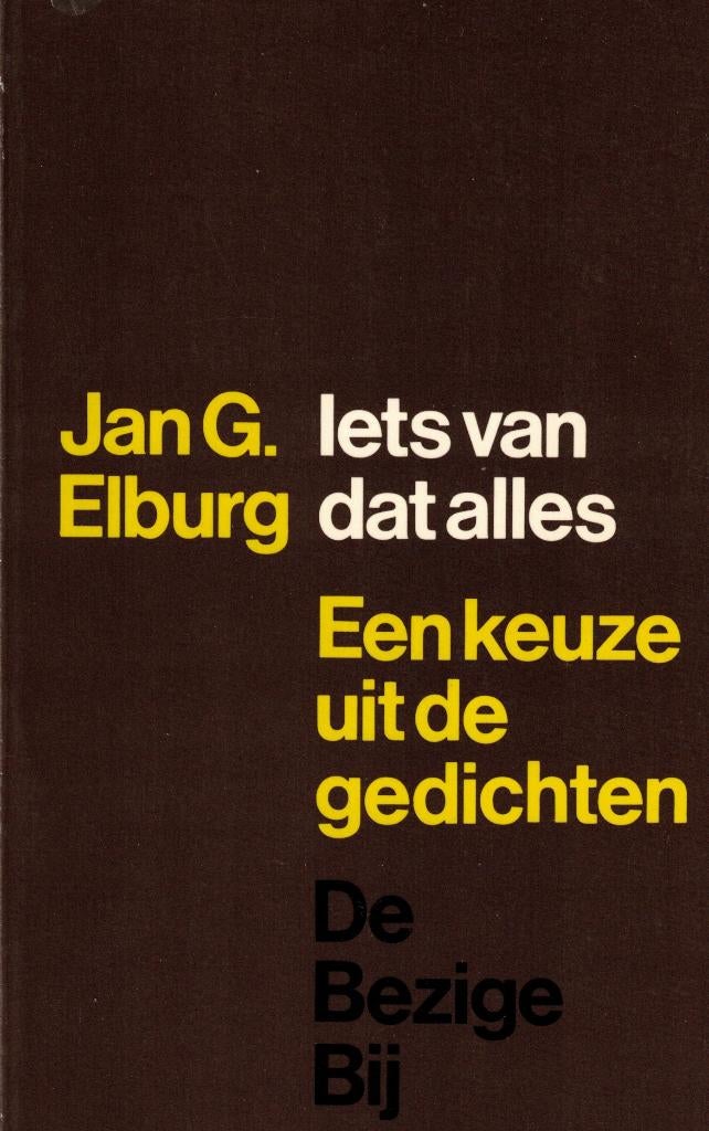 Iets van dat alles - Jan G. Elburg, Gelezen, Ophalen of Verzenden, Jan G. Elburg, Eén auteur