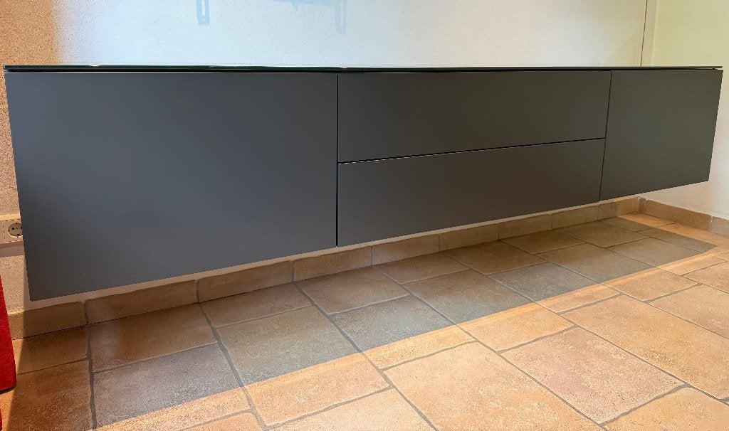 Luxe zwevend tv-meubel Coesel Collection | 210 cm, Ophalen, Gebruikt, 100 tot 150 cm, 200 cm of meer