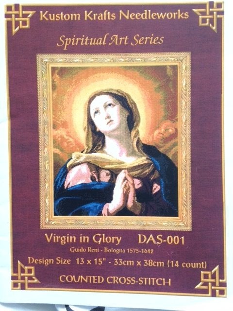 borduurpatroon virgin in glory - spiritual art series, Ophalen of Verzenden, Zo goed als nieuw, Handborduren, Patroon