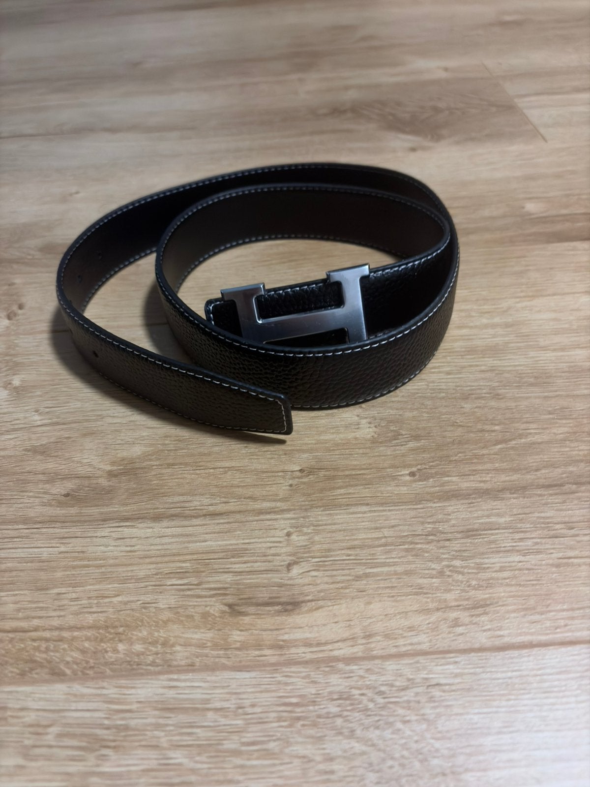 Hermes riem 130cm, Kleding | Heren, Verzenden, Zo goed als nieuw, Zwart