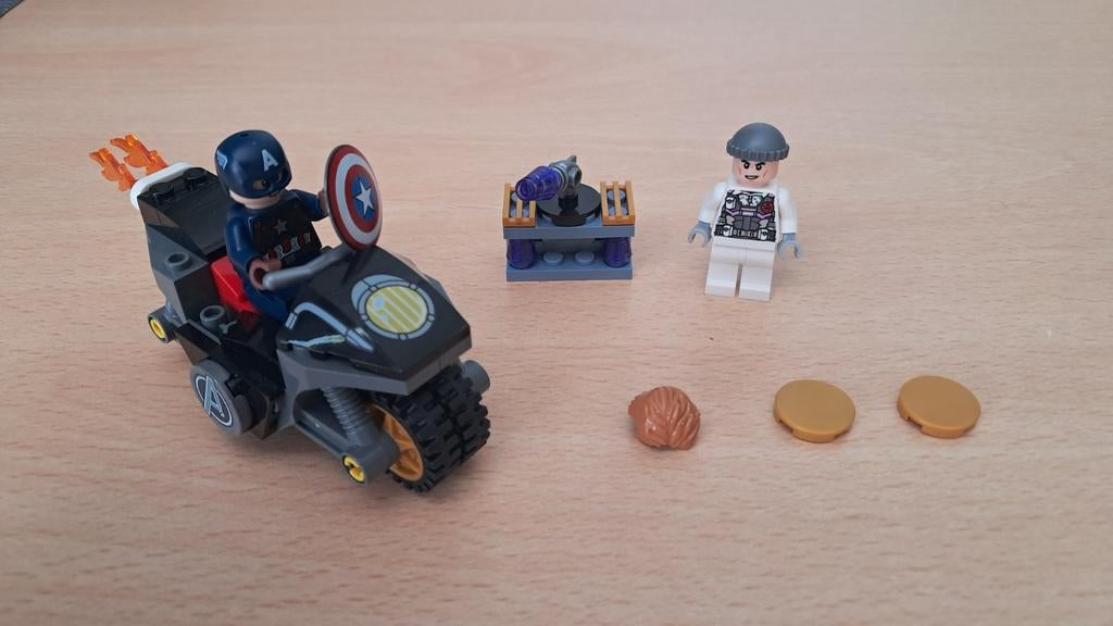 LEGO Marvel Captain America Motorfiets 76189, Marvel, Lego, Ophalen of Verzenden, Zo goed als nieuw
