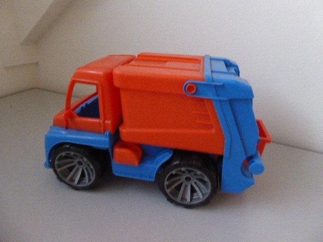 Vuilnis speelauto met container (voor buiten), Ophalen of Verzenden, Zo goed als nieuw