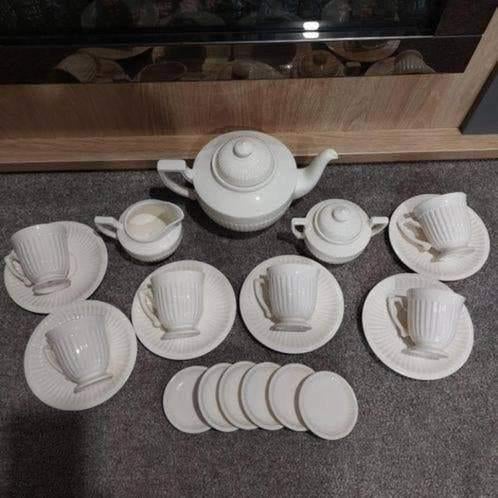 15delige Empire 15-Royal Creamware+6bordjes Queen's Garden, Antiek en Kunst, Antiek | Servies compleet, Ophalen of Verzenden
