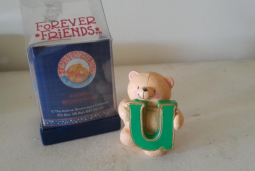 Andrew Brownsword Coll. Forever Friends Beertje letter U, Verzamelen, Ophalen of Verzenden, Gebruikt, Beeldje, Forever Friends