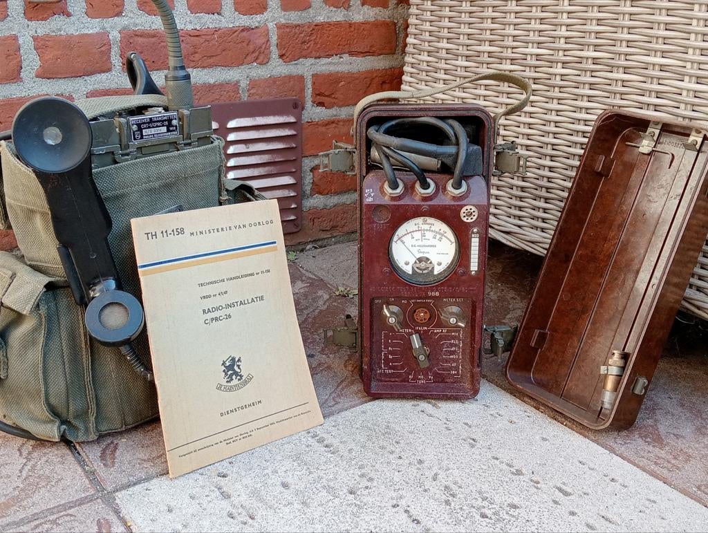 CRT-1 / PRC-26 + CTS-3 TEST SET + POWER SUPPLY, Ophalen of Verzenden, Gebruikt, Zender en Ontvanger
