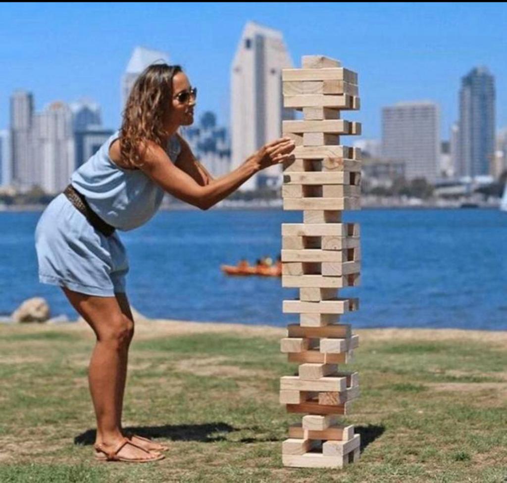 Houten XXL spellen huur voor feestje of bruiloft, Ophalen, Zo goed als nieuw