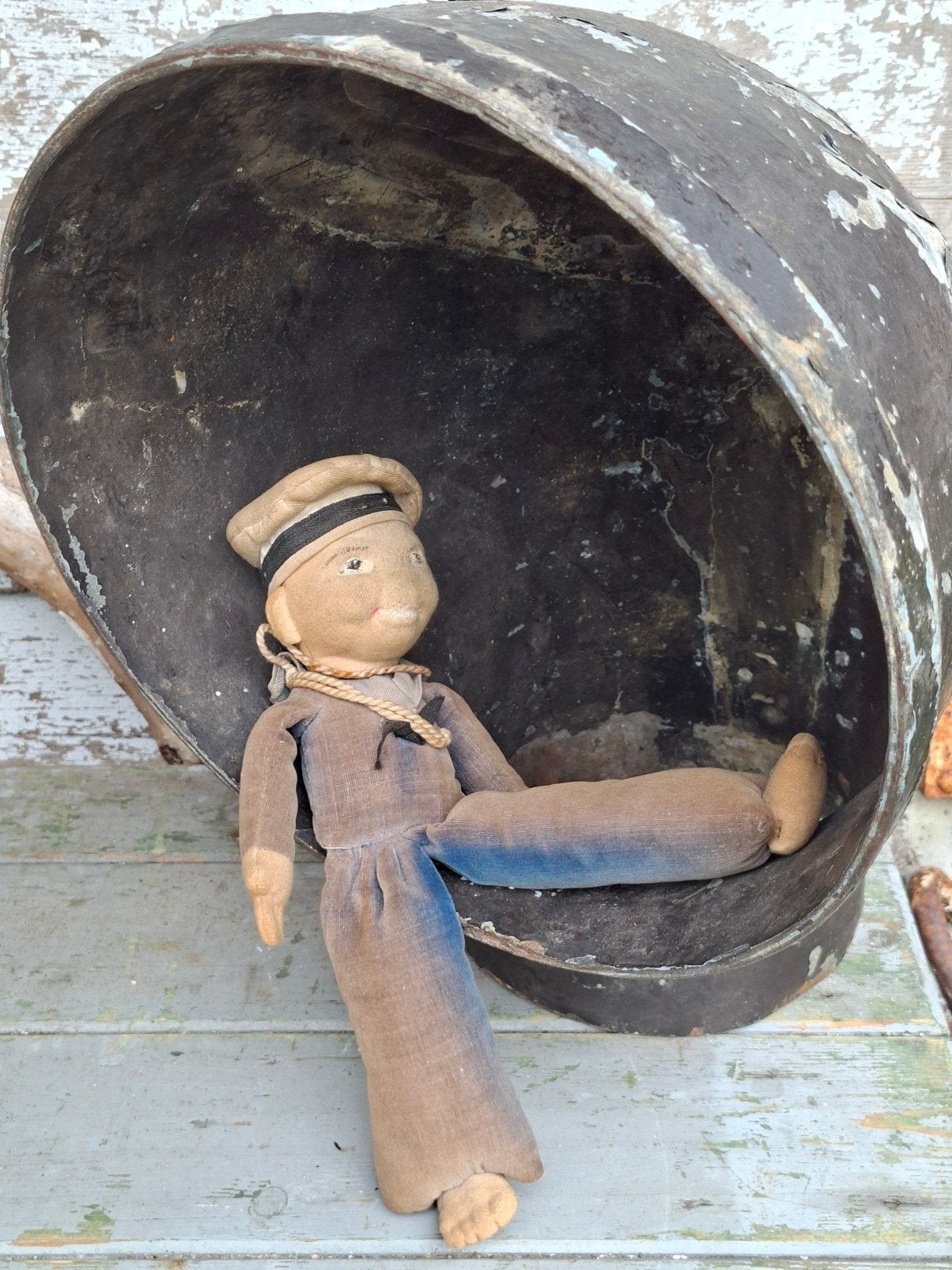 Oude luchtkoker, luchthapper, originele lamp, scheepvaart, Ophalen of Verzenden, Gebruikt, Motor en Techniek, Zeilboot of Motorboot