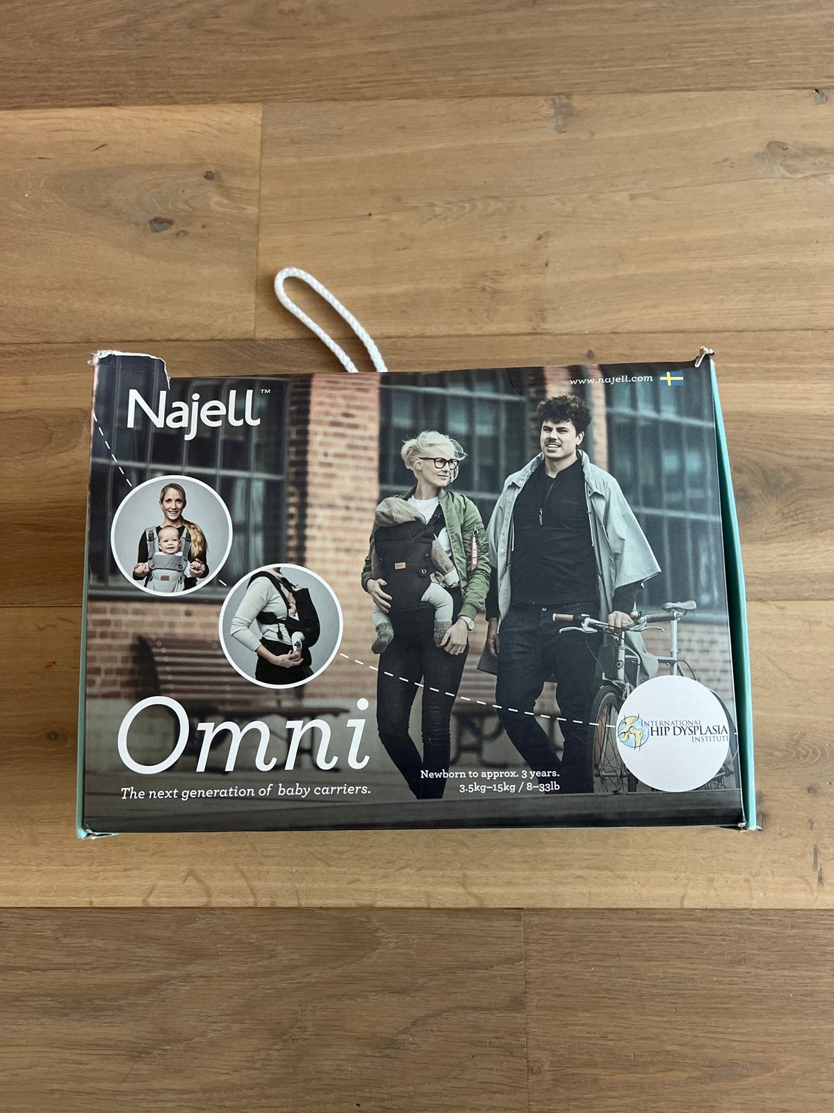 Najell Omni draagzak - Zo goed als nieuw, Kinderen en Baby's, Babydragers en Draagdoeken, Zo goed als nieuw, Draagzak, Buik of Rug