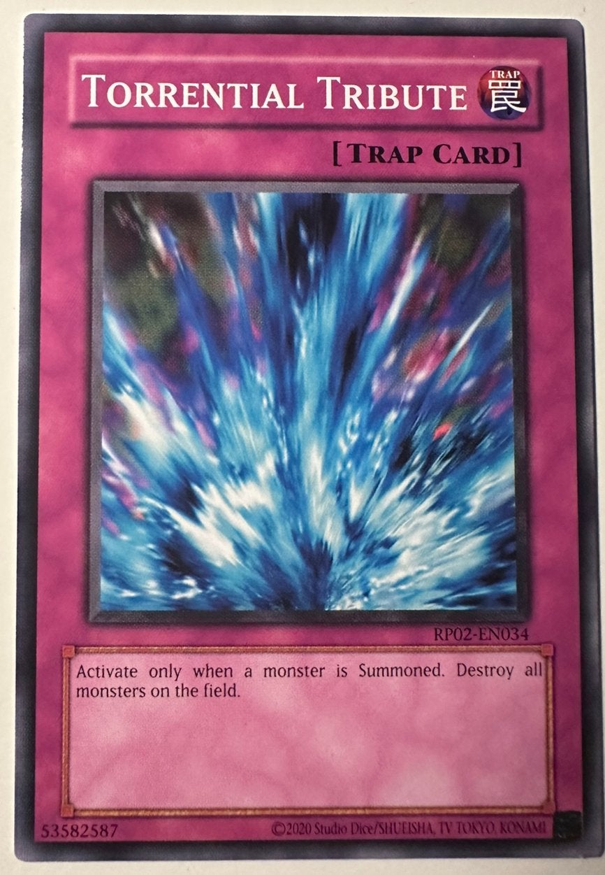 Yu-Gi-Oh! Torrential Tribute Retro Pack 2 Print !, Ophalen of Verzenden, Zo goed als nieuw, Losse kaart