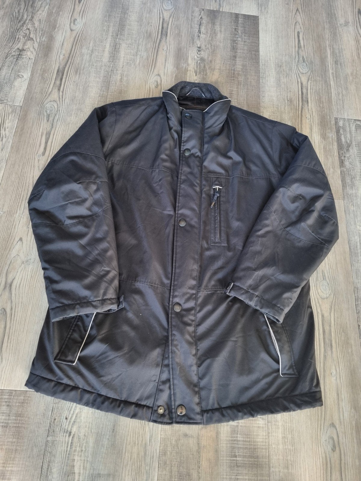 Winterjas Bugatti maat 52 (XL) zwart, Kleding | Heren, Ophalen of Verzenden, Zo goed als nieuw, Zwart